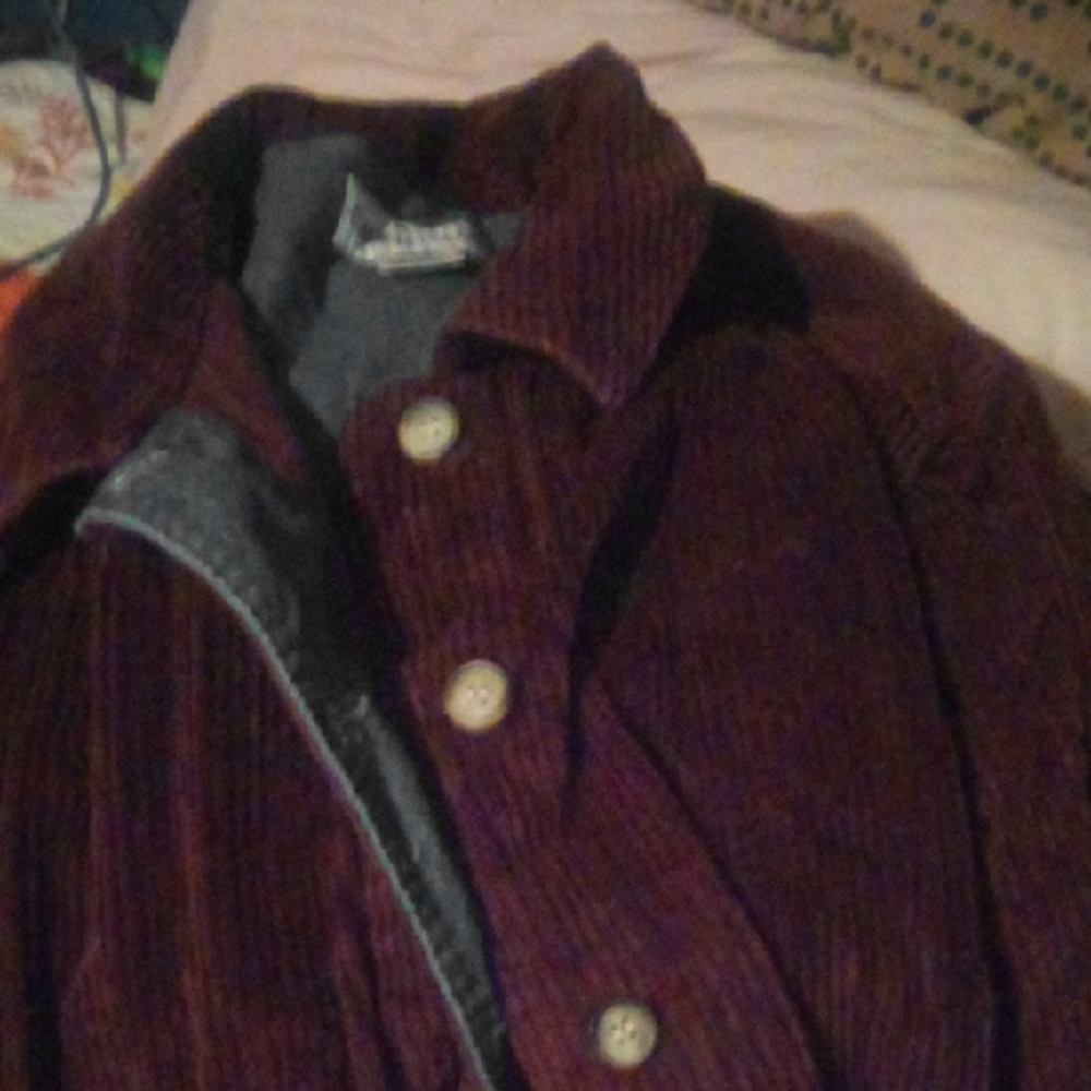 Cabin Creek Deep Red Corduroy Blazer